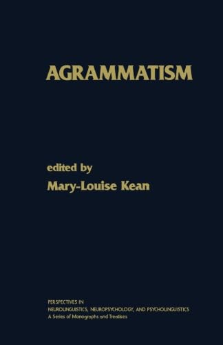 Stock image for Agrammatism for sale by Revaluation Books