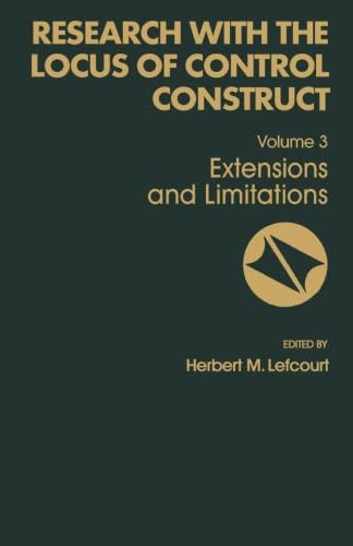 9781483242583: Research with the Locus of Control Construct: Extensions and Limitations