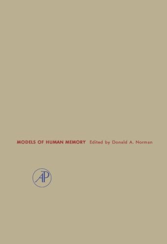 Imagen de archivo de Models of Human Memory a la venta por Revaluation Books