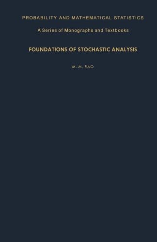 9781483245164: Foundations of Stochastic Analysis