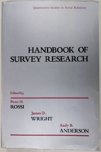 Stock image for Handbook of Survey Research for sale by Revaluation Books