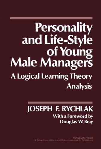 Imagen de archivo de Personality and Life-Style of Young Male Managers: A Logical Learning Theory Analysis a la venta por Revaluation Books
