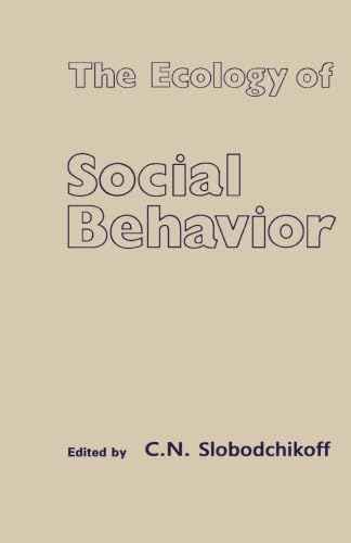 9781483246666: The Ecology of Social Behavior