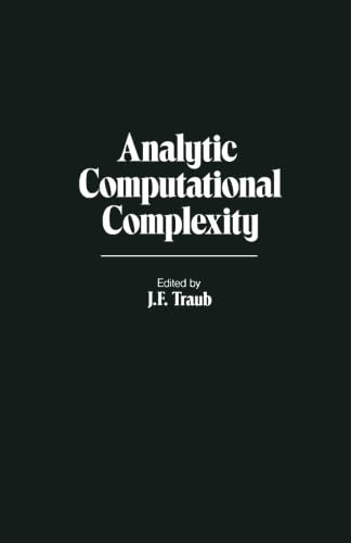 9781483247656: Analytic Computational Complexity