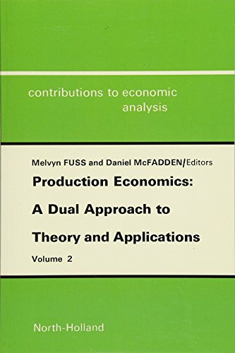 9781483249612: Production Economics: A Dual Approach to Theory and Applications: Applications of the Theory of Production