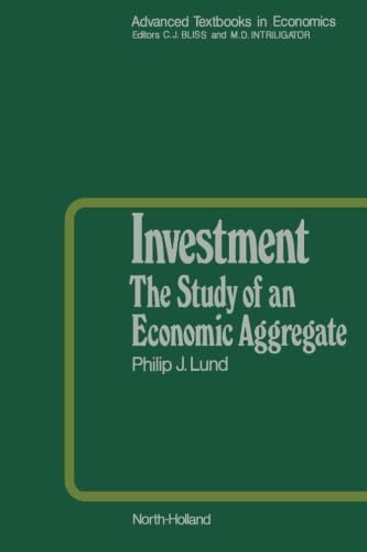 Stock image for Investment: The Study of an Economic Aggregate for sale by Revaluation Books