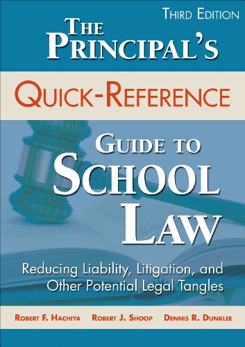 Beispielbild fr The Principals Quick-Reference Guide to School Law: Reducing Liability, Litigation, and Other Potential Legal Tangles zum Verkauf von BooksRun
