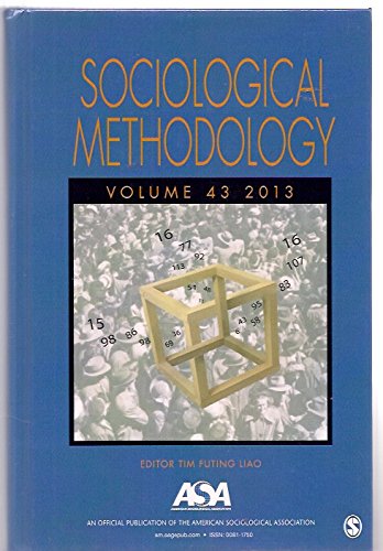 Imagen de archivo de Sociological Methodology Volume 43 2013 a la venta por HPB-Red