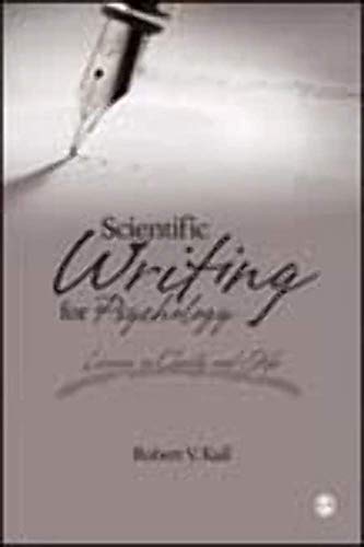 Beispielbild fr Scientific Writing for Psychology : Lessons in Clarity and Style zum Verkauf von Better World Books