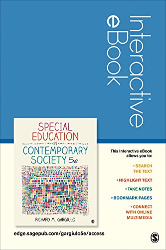 Stock image for Special Education in Contemporary Society Interactive eBook: An Introduction to Exceptionality for sale by Save With Sam