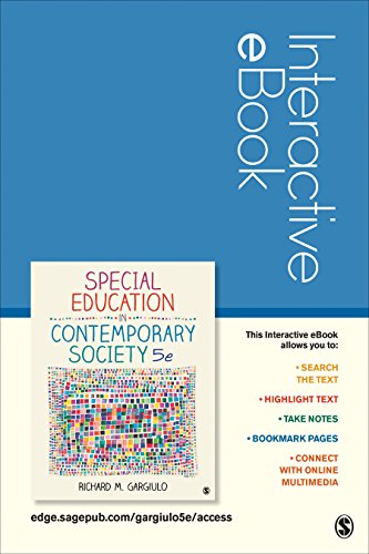 9781483358222: Special Education in Contemporary Society Interactive eBook: An Introduction to Exceptionality