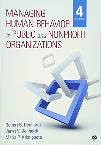 Beispielbild fr Managing Human Behavior in Public and Nonprofit Organizations zum Verkauf von ZBK Books