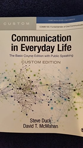 Imagen de archivo de Communication in Everyday Life. FHSU edition a la venta por HPB-Red