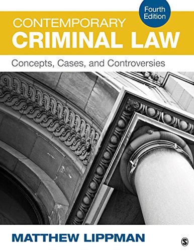 Stock image for Contemporary Criminal Law : Concepts, Cases, and Controversies for sale by Better World Books