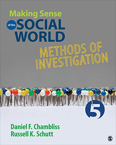 Beispielbild fr Making Sense of the Social World: Methods of Investigation zum Verkauf von ThriftBooks-Reno