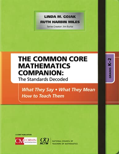 Beispielbild fr The Common Core Mathematics Companion Grades K-2 zum Verkauf von Blackwell's