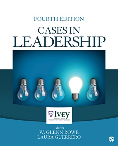 Beispielbild fr Cases in Leadership (The Ivey Casebook Series) zum Verkauf von SecondSale