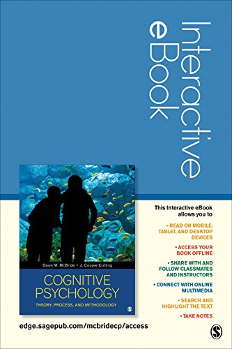 Imagen de archivo de Cognitive Psychology Interactive Ebook Passcode: Theory, Process, and Methodology a la venta por Irish Booksellers