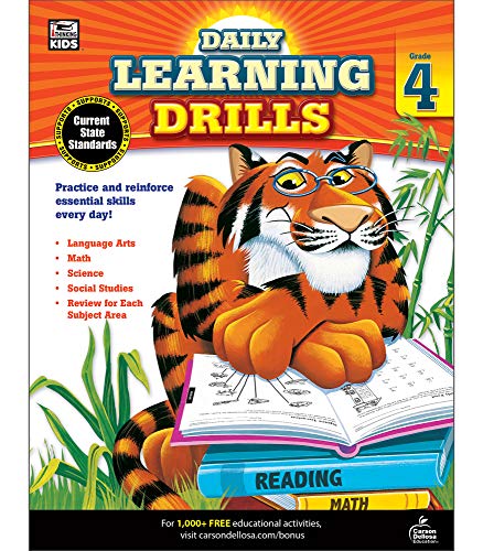 Beispielbild fr Daily Learning Drills, Grade 4 zum Verkauf von Better World Books