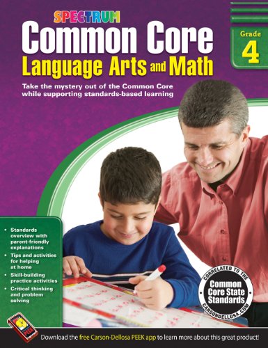 Stock image for Spectrum - Common Core Language Arts and Math, Grade 4 for sale by Hawking Books
