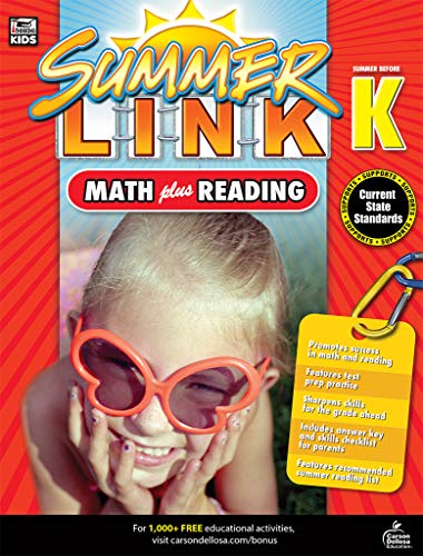 9781483804637: Math Plus Reading Workbook: Summer Before Grade K (Summer Link)