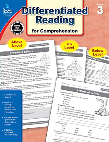 Beispielbild fr Common Core Differentiated Reading for Comprehension, Grade 3 zum Verkauf von WorldofBooks