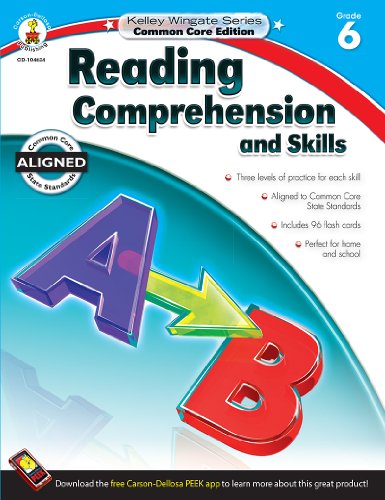 9781483804972: Reading Comprehension and Skills, Grade 6: Common Core State Standards Aligned (Kelley Wingate)