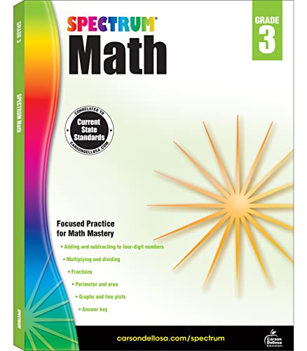 9781483808710: Spectrum Math Workbook, Grade 3: Volume 44