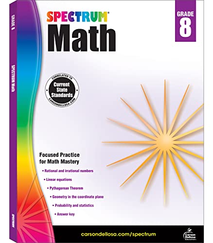 9781483808765: Spectrum Math Workbook, Grade 8