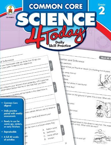 Stock image for Common Core Science 4 Today, Grade 2: Daily Skill Practice (Common Core 4 Today) for sale by Goodbookscafe