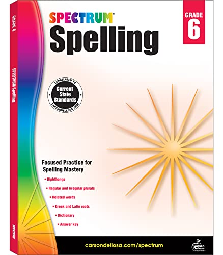 Beispielbild fr Spectrum Spelling, Grade 6 zum Verkauf von Blackwell's