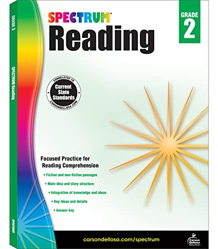 Stock image for Spectrum 2nd Grade Reading Workbook-State Standards for Reading Comprehension, Nonfiction Fiction Passages With Answer Key for Homeschool or Classroom (174 pgs) for sale by Wonder Book