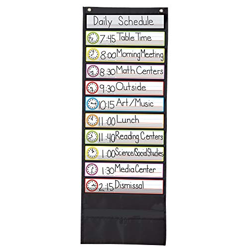 9781483814674: Deluxe Scheduling: Black Pocket Chart