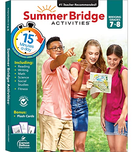 Stock image for Summer Bridge Activities | Bridging Grades 7-8 | Summer Learning Workbook | 160pgs for sale by Your Online Bookstore