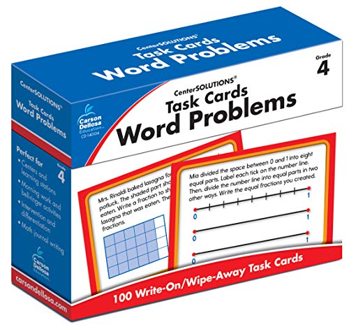 Stock image for Task Cards: Word Problems, Grade 4 for sale by Kennys Bookshop and Art Galleries Ltd.