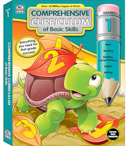 Stock image for Comprehensive Curriculum of Basic Skills 1st Grade Workbooks All Subjects Ages 6-7, Math, Reading Comprehension, Writing, Spelling, Vocabulary, Addition, Subtraction, First Grade Workbook (544 pgs) for sale by Gulf Coast Books