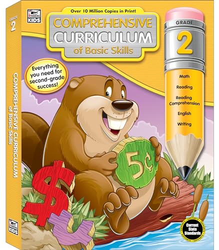 Stock image for Comprehensive Curriculum of Basic Skills 2nd Grade Workbooks All Subjects for Ages 7-8, Math, Reading Comprehension, Writing, Addition, Subtraction, and More, Second Grade Workbooks (544 pgs) for sale by Reliant Bookstore