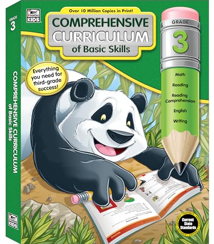 9781483824123: Comprehensive Curriculum of Basic Skills 3rd Grade Workbooks All Subject for Ages 8-9, Math Reading Comprehension, Writing, Multiplication, Division, Vocabulary, Third Grade Workbooks (544 pgs)