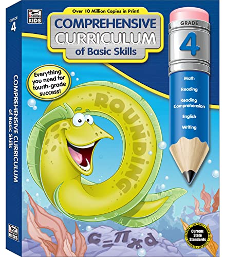 Stock image for Thinking Kids Comprehensive Curriculum of Basic Skills 4th Grade Workbooks All Subject for Ages 9-10, Math, Reading Comprehension, Grammar, Geometry and More, Grade 4 Workbooks (544 pgs) for sale by Reliant Bookstore