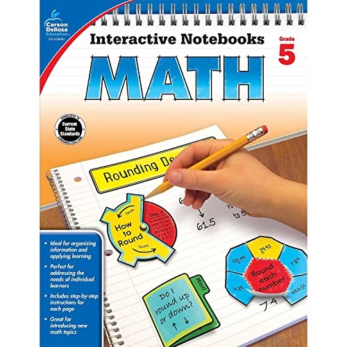 Imagen de archivo de Carson Dellosa | Math Interactive Notebook | 5th Grade, 96pgs (Interactive Notebooks) a la venta por Orion Tech