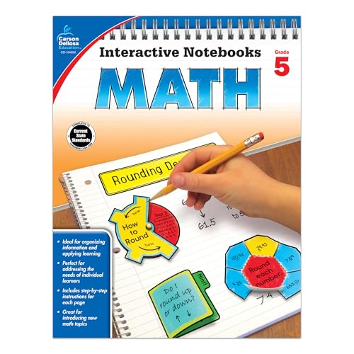 Stock image for Carson Dellosa | Math Interactive Notebook | 5th Grade, 96pgs (Interactive Notebooks) for sale by Gulf Coast Books