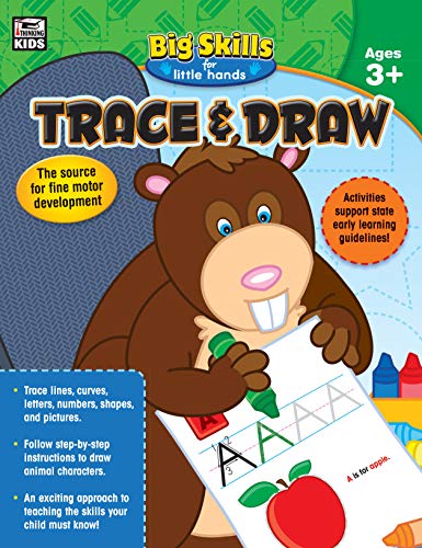 9781483826707: Trace & Draw, Grades Preschool - K (Big Skills for Little Hands)