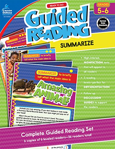 Beispielbild fr Guided Reading: Summarize, Grades 5 - 6 zum Verkauf von Better World Books