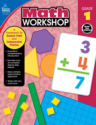 Beispielbild fr Carson-Dellosa Math Workshop Resource Book, Grade 1 zum Verkauf von Wonder Book