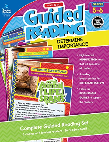 Stock image for Ready to Go Guided Reading: Determine Importance, Grades 5 - 6 for sale by HPB-Emerald