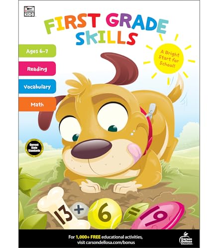 Stock image for Carson Dellosa First Grade Skills Workbook for 1st Grade for sale by BookHolders