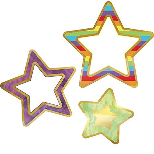 

Sparkle and Shine Rainbow and Foil Stars Cut-outs