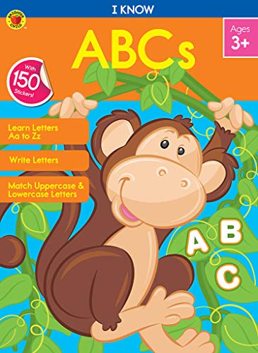 Stock image for Carson Dellosa ? I Know ABCs Workbook for PK, 1st Grade, 64 Pages with Stickers, Ages 3+ for sale by Books Unplugged