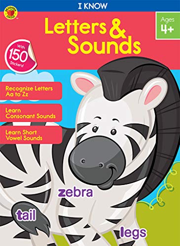 Stock image for Carson Dellosa ? I Know Letters & Sounds Workbook for PK, 1st, 2nd Grade, 64 Pages with Stickers, Ages 4+ for sale by Ergodebooks