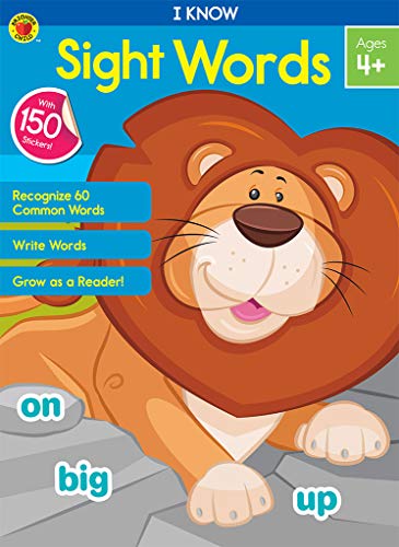 Stock image for Carson Dellosa - I Know Sight Words Workbook for PK, 1st, 2nd Grade, 64 Pages with Stickers, Ages 4+ for sale by Idaho Youth Ranch Books